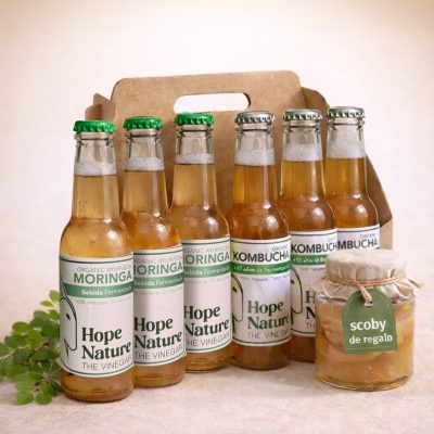 pack 6 bebidas saludables hope nature mas un scoby de regalo!
